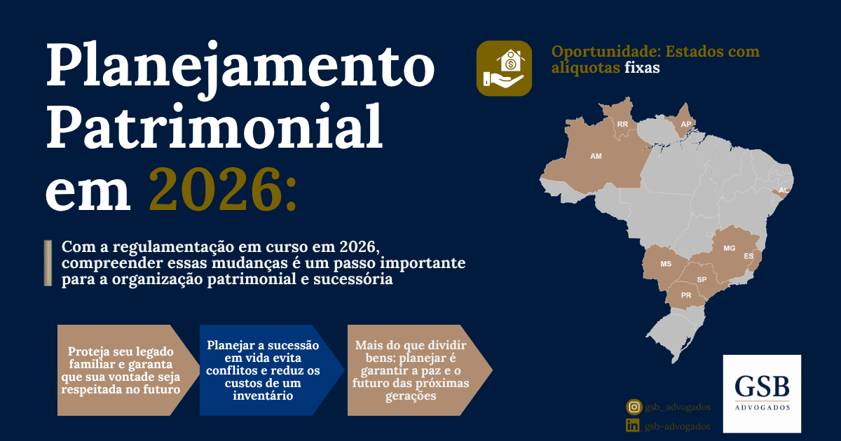 Planejamento Patrimonial e Sucessório: Como se Preparar para o ITCMD em 2026
